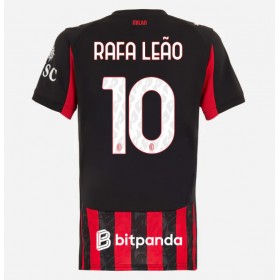 Dámské fotbalový oblečení AC Milan Rafael Leao #10 Domácí košile 2025-26 Krátkým Rukávem